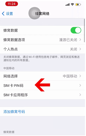 山阴苹果14维修网分享如何给iPhone14的SIM卡设置密码 