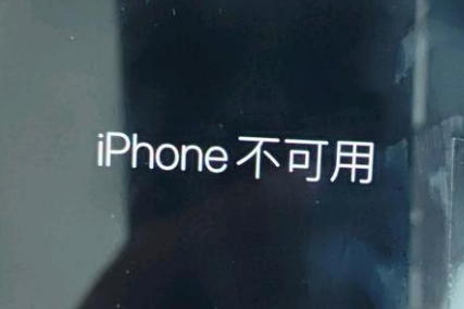 山阴苹果服务网点分享锁屏界面显示“iPhone 不可用”如何解决 